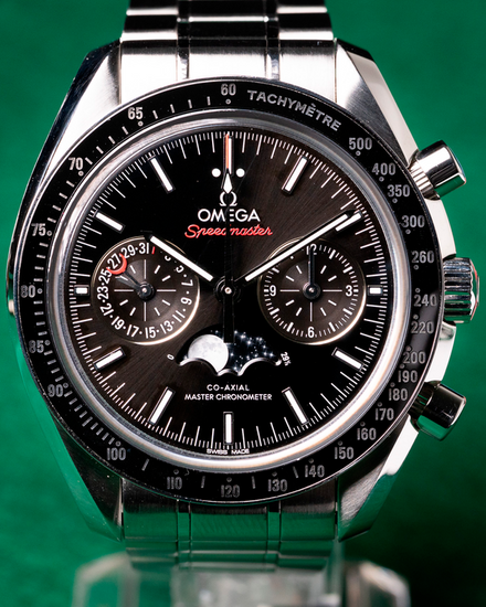 2023 Omega Speedmaster Moonphase 44.25MM Black Dial Steel Bracelet (304.30.44.52.01.001)