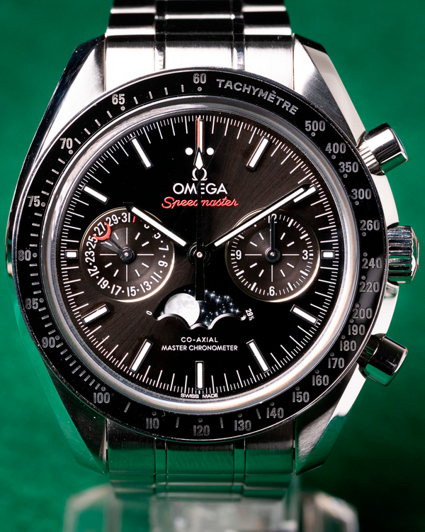 2023 Omega Speedmaster Moonphase 44.25MM Black Dial Steel Bracelet (304.30.44.52.01.001)