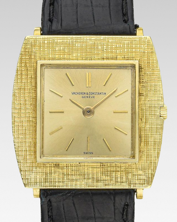 Vacheron Constantin Vintage 27MM Champagne Dial Aftermarket Leather Strap (6712)