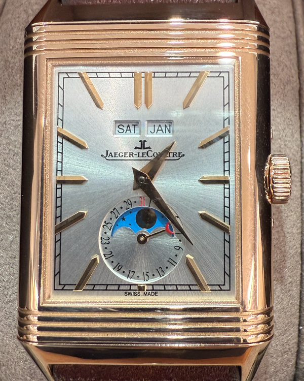 2023 Jaeger-LeCoultre Reverso 29.9MM Silver/Grey Dial Leather Strap (Q3912530)