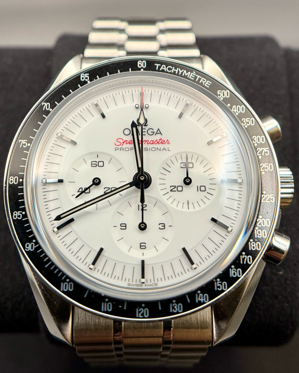 2024 Omega Speedmaster Professional Moonwatch 42MM White Dial Steel Bracelet (310.30.42.50.04.001)