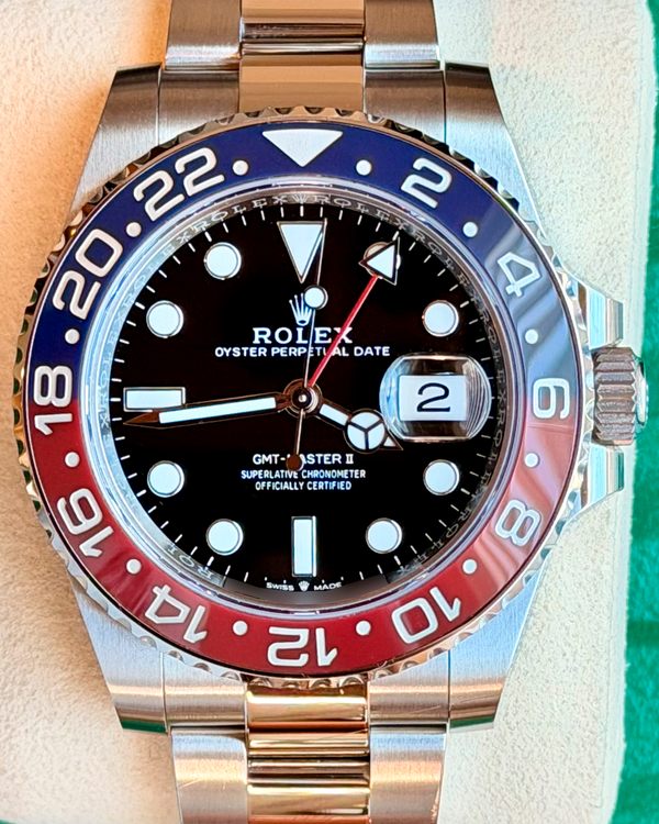 2025 Rolex GMT-Master II "Pepsi" 40MM Black Dial Oyster Bracelet (126710BLRO)