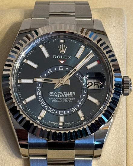 2025 Rolex Sky-Dweller 42MM Blue Dial Oyster Bracelet (336934)