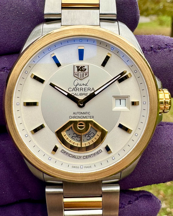 Tag Heuer Carrera 40MM White Dial Two-Tone Bracelet (WAV515B.BD0903)