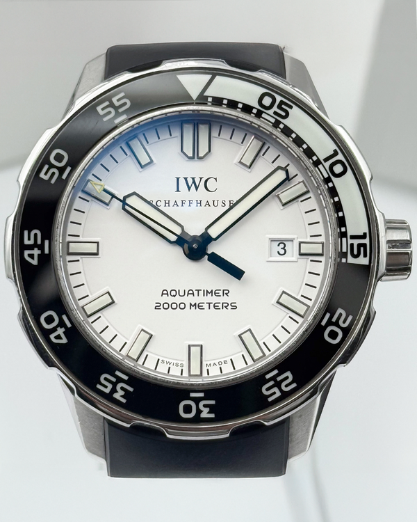 IWC Schaffhausen Aquatimer 2000 "Oreo" 44MM White Dial Rubber Strap (IW356806)