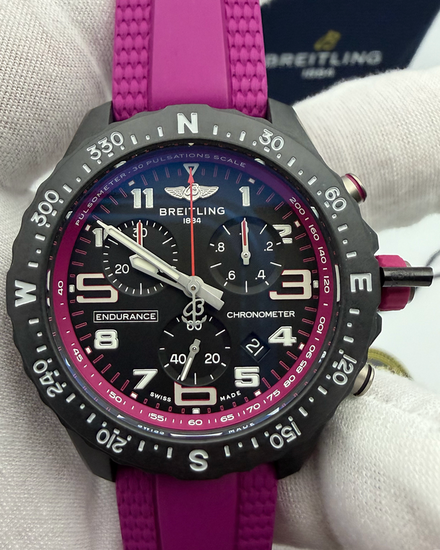 No Reserve - 2025 Breitling Endurance Pro 38MM Quartz Black Dial Rubber Strap (X83310F61B1S1)