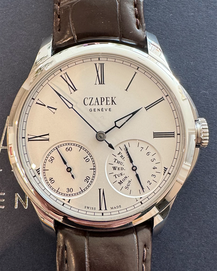 2017 Czapek & Cie Quai Des Bergues L.E. 42.5MM White Dial Leather Strap (Quai Des Bergues No. 25)