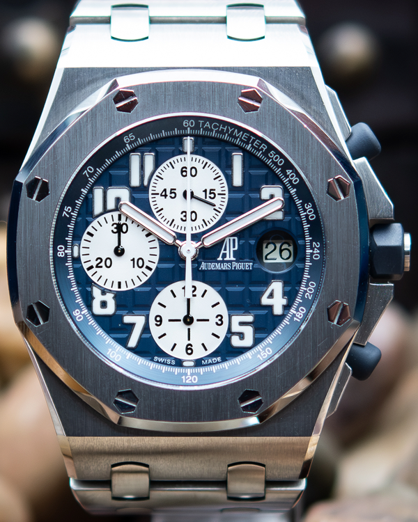 2010 Audemars Piguet Royal Oak Offshore Chronograph 42MM Blue Dial Steel Bracelet (25721ST.OO.1000ST.09.A)