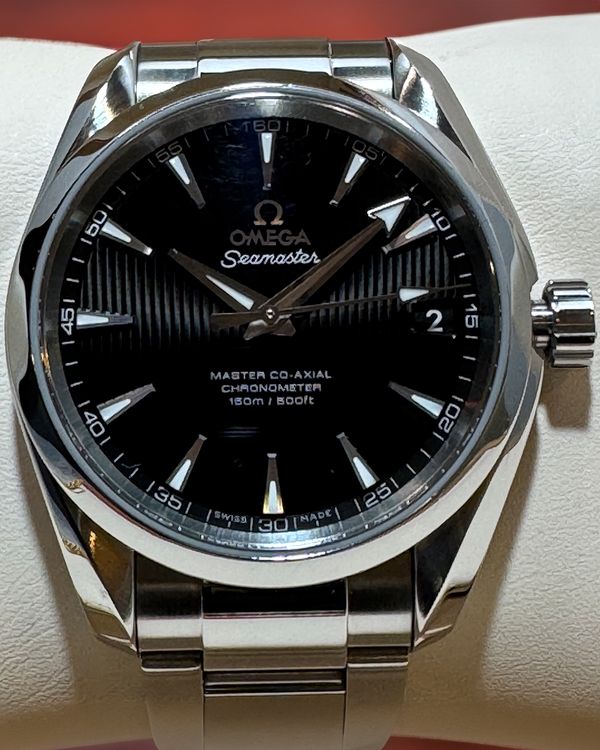 Omega Seamaster Aqua Terra 38.5MM Black Dial Steel Bracelet (231.10.39.21.01.002)