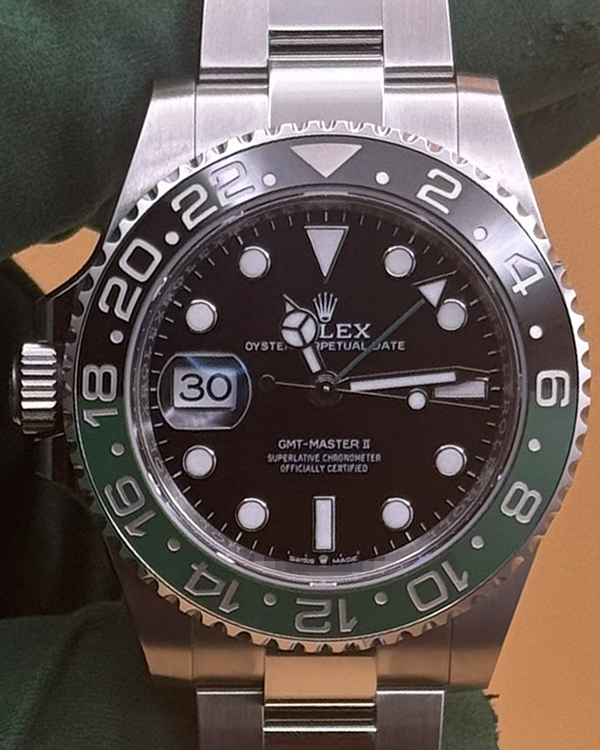 2025 Rolex GMT-Master II "Sprite" 40MM Black Dial Oyster Bracelet (126720VTNR)