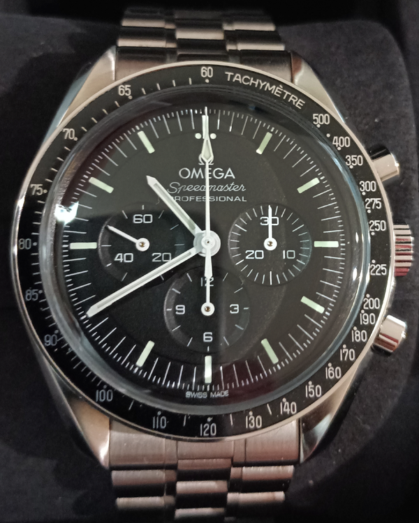 2023 Omega Speedmaster Professional Moonwatch 42MM Black Dial Steel Bracelet (310.30.42.50.01.001)