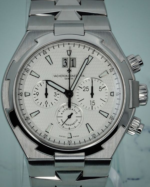 Vacheron Constantin Overseas Chronograph 42MM Silver Dial Steel Bracelet (49150/B01A-9095)