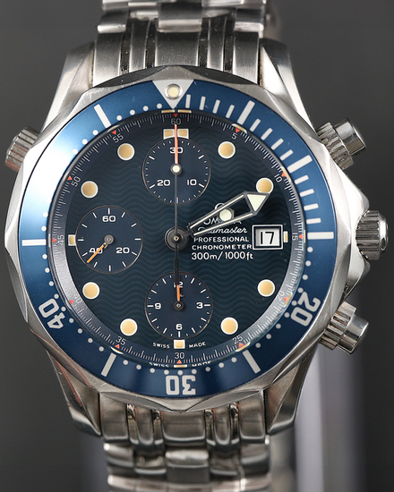 1999 Omega Seamaster Diver 300M 41.5MM Blue Dial Steel Bracelet (2599.80.00)