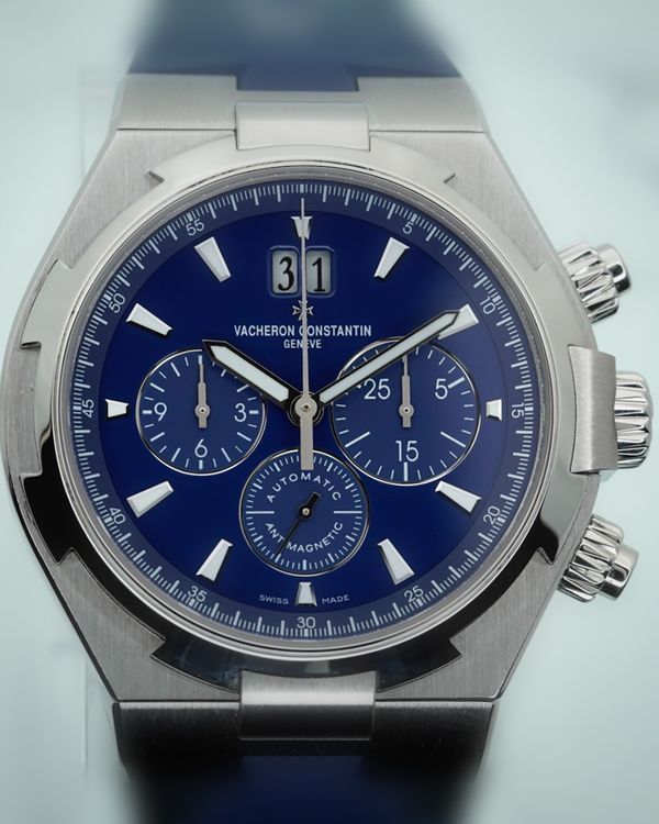 2016 Vacheron Constantin Overseas Chronograph 42.5MM Blue Dial Rubber Strap (49150/000A-9745)