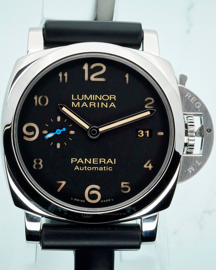 Panerai Luminor Marina 1950 3 Days 44MM Black Dial Rubber Strap (PAM01359)