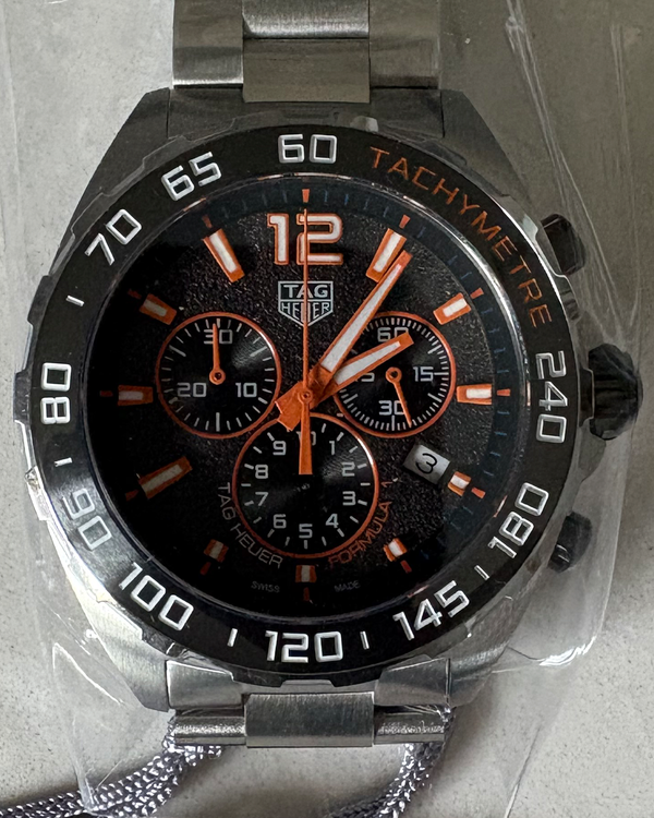 No Reserve - Tag Heuer Formula 1 43MM Quartz Grey Dial Steel Bracelet (CAZ101AH.BA0842)