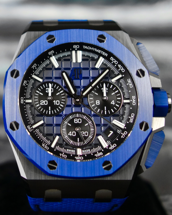 2023 Audemars Piguet Royal Oak Offshore 43MM Blue Dial Rubber Strap (26420CE.OO.A043VE.01)