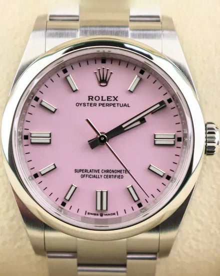 2022 Rolex Oyster Perpetual 36MM Pink Dial Oyster Bracelet (126000)