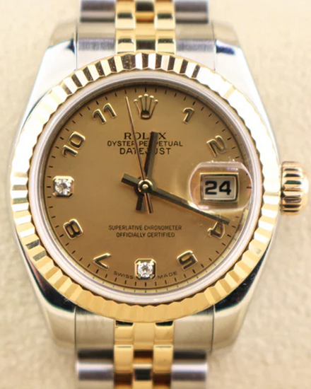 2006 Rolex Lady-Datejust 26MM Mother of Pearl Dial Two-Tone Jubilee Bracelet (179173)