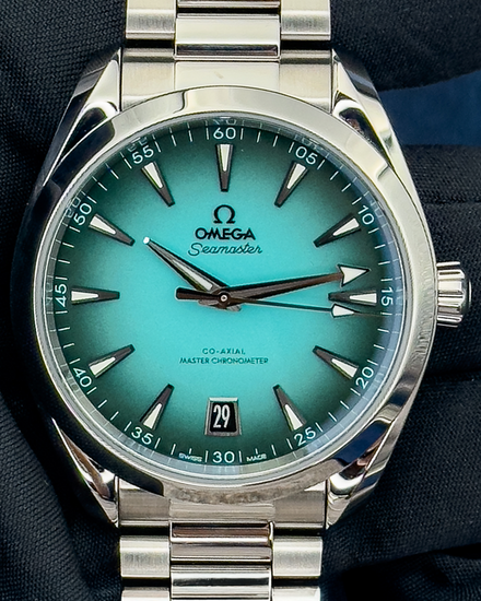2025 Omega Seamaster Aqua Terra 150M 41MM Turquoise Dial Steel Bracelet (220.10.41.21.03.006)