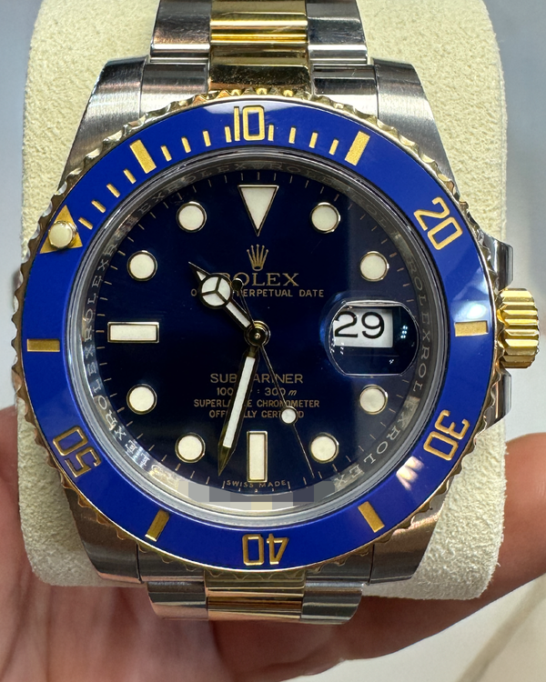 2017 Rolex Submariner "Bluesy" 40MM Blue Dial Two-Tone Oyster Bracelet (116613LB)