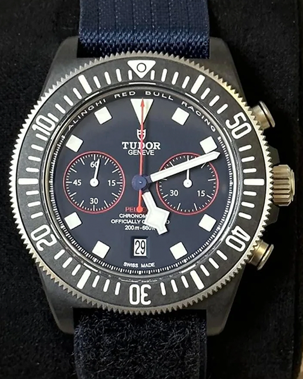 2023 Tudor Pelagos FXD Chrono "Alinghi Red Bull Racing Edition" 43MM Blue Dial Textile Strap (25807KN)