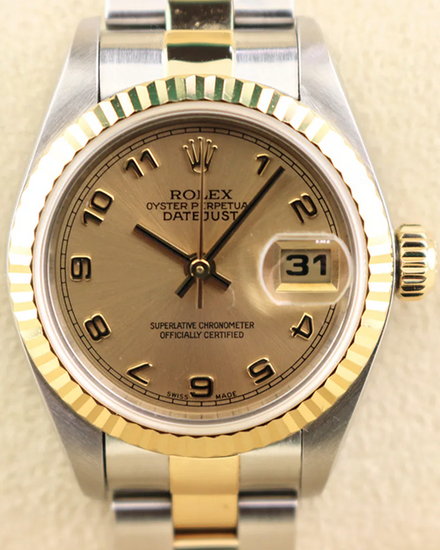 2003 Rolex Lady-Datejust 26MM Champagne Dial Two-Tone Oyster Bracelet (79173)