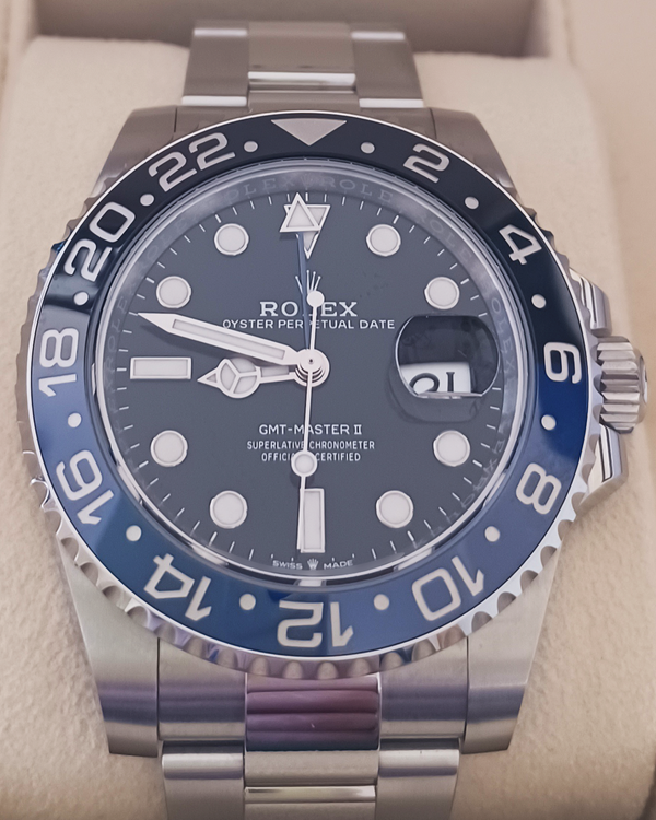 2023 Rolex GMT-Master II "Batman" 40MM Black Dial Oyster Bracelet (116710BLNR)