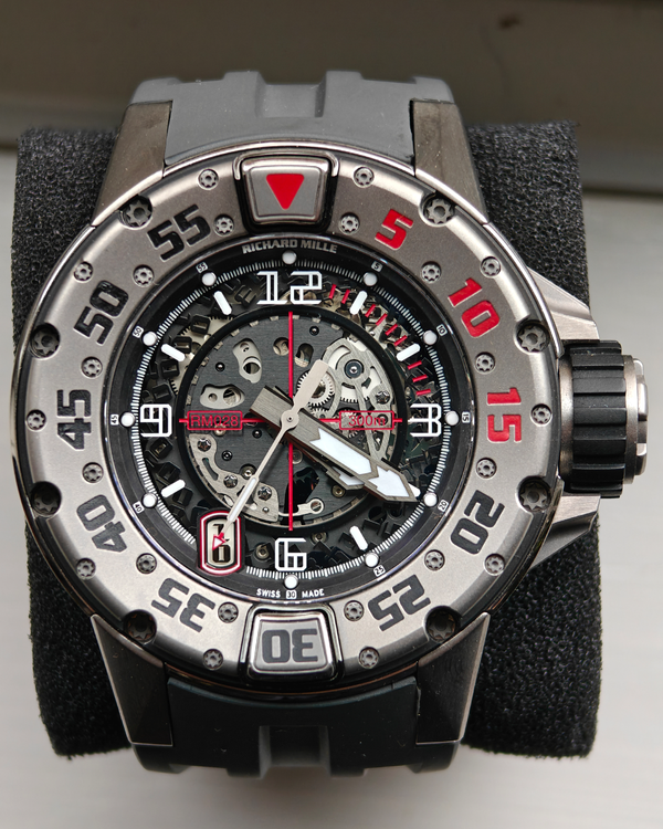 2016 Richard Mille RM 028 47MM Skeleton Dial Rubber Strap (RM028 AJ Ti)