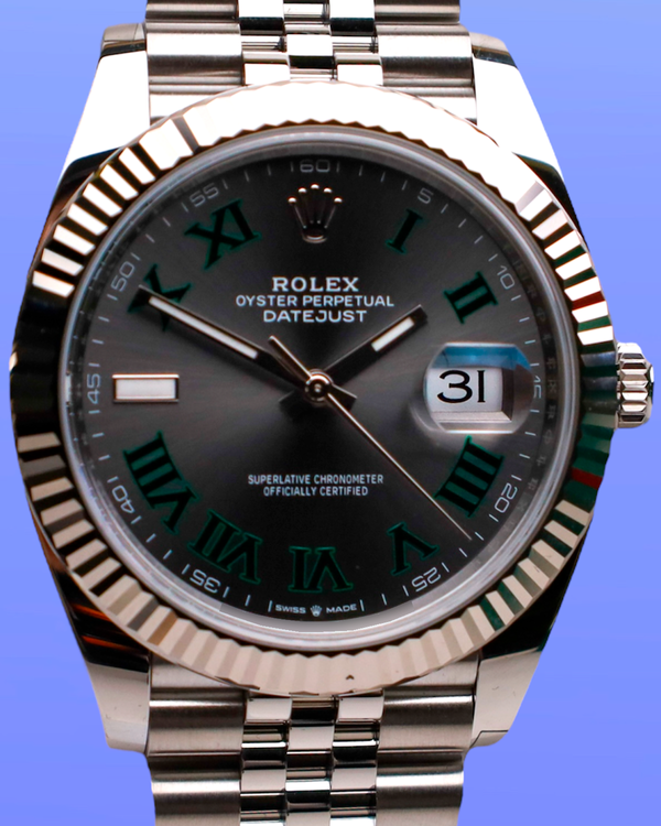 2025 Rolex Datejust "Wimbledon" 41MM Slate Dial Jubilee Bracelet (126334)