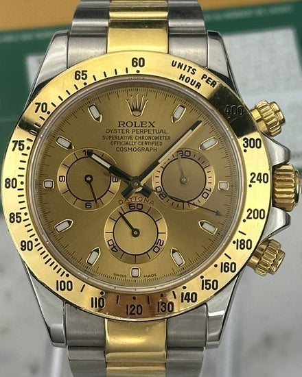 2016 Rolex Cosmograph Daytona 40MM Champagne Dial Two-Tone Oyster Bracelet (116523)