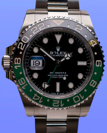 2025 Rolex GMT-Master II "Sprite" 40MM Black Dial Oyster Bracelet (126720VTNR)