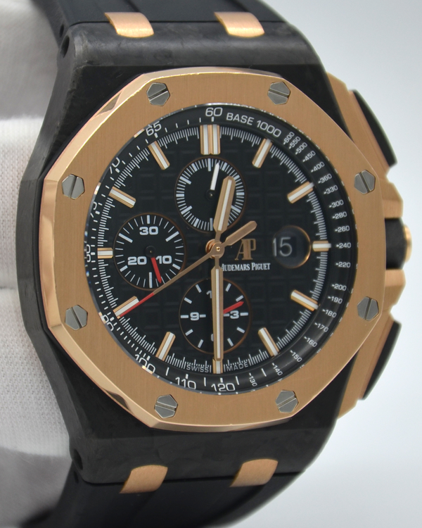 2016 Audemars Piguet Royal Oak Offshore Chronograph “Queen Elizabeth II CUP” L.E. 44MM Black Dial Rubber Strap (26406FR.OO.A002CA.01)
