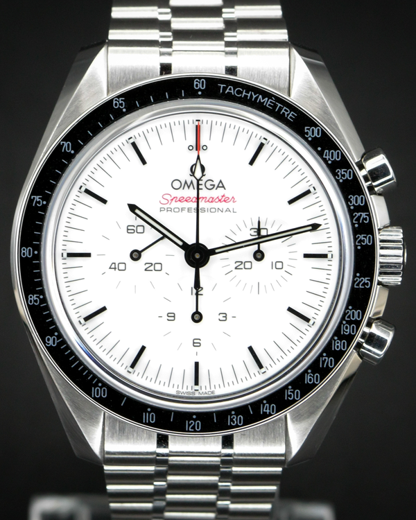 2024 Omega Speedmaster Professional Moonwatch 42MM White Dial Steel Bracelet (310.30.42.50.04.001)