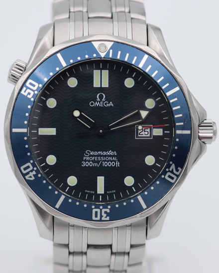 Omega Seamaster Diver 300M 41MM Quartz Blue Dial Steel Bracelet (2541.80.00)