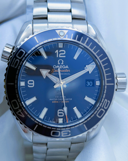 2023 Omega Seamaster Planet Ocean 600M 43.5MM Blue Dial Steel Bracelet (215.30.44.21.03.001)
