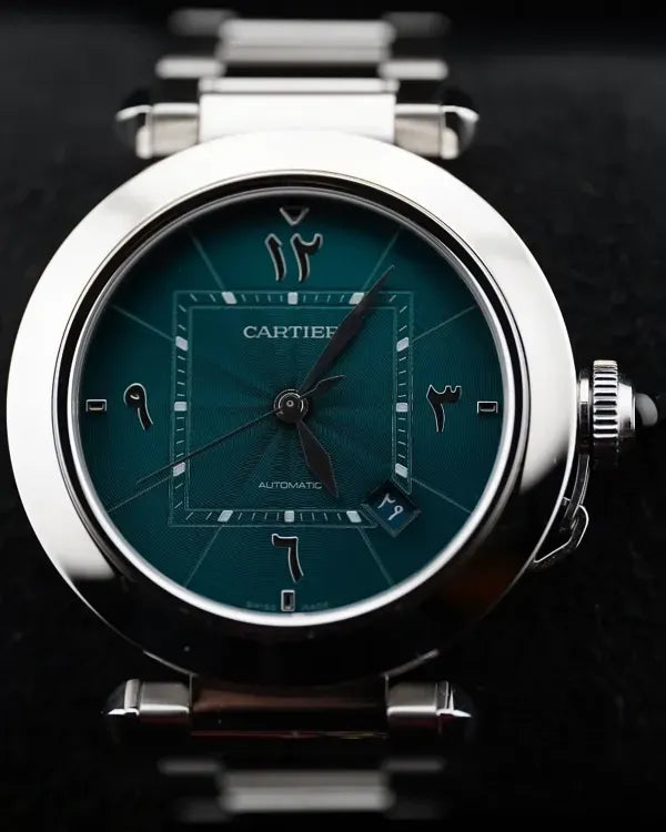 2023 Cartier Pasha De Cartier L.E. 41MM Turquoise Dial Steel Bracelet (WSPA0042)