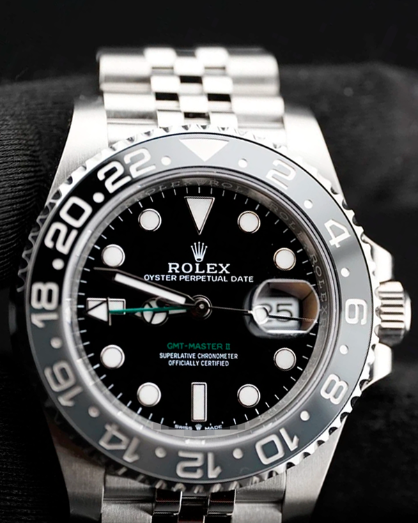 2025 Rolex GMT-Master II "Bruce Wayne" 40MM Black Dial Jubilee Bracelet (126710GRNR)