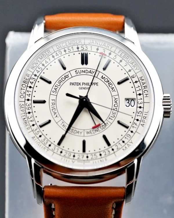 2025 Patek Philippe Calatrava Weekly Calendar 40MM Silver Dial Leather Strap (5212A-001)