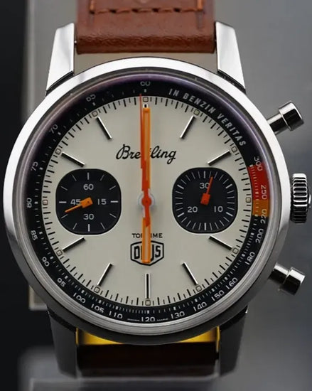 2021 Breitling Top Time "Deus" L.E. 41MM Beige Dial Leather Strap (A233101A1A1X1)