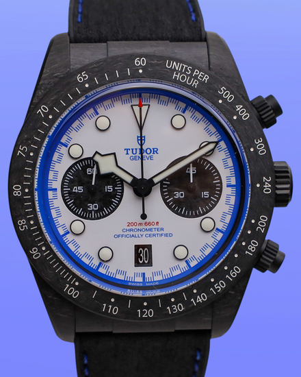 2025 Tudor Black Bay Chrono "Carbon 25" L.E. 42MM White Dial Rubber Strap (79377KN)