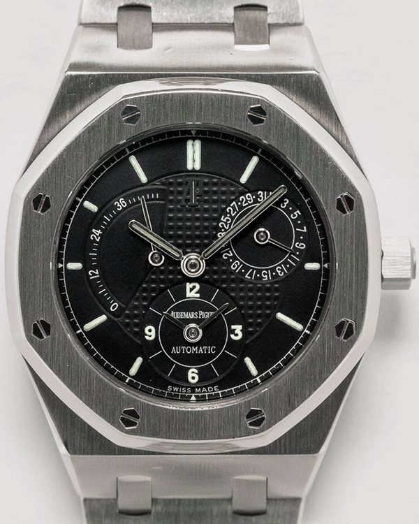 Audemars Piguet Royal Oak Dual Time Vintage 36MM Black Dial Steel Bracelet (25730ST.00.0789ST.04)