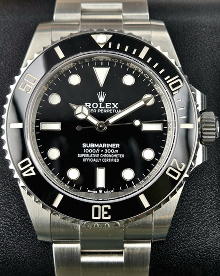 2023 Rolex Submariner No-Date 41MM Black Dial Oyster Bracelet (124060)