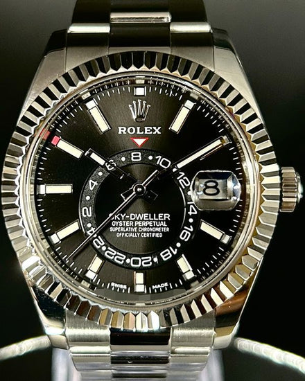 2020 Rolex Sky-Dweller 42MM Black Dial Oyster Bracelet (326934)