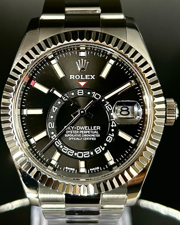 2020 Rolex Sky-Dweller 42MM Black Dial Oyster Bracelet (326934)