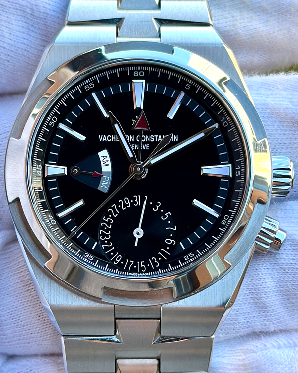 2021 Vacheron Constantin Overseas Dual Time 41MM Black Dial Steel Bracelet (7900V/110A-B546)