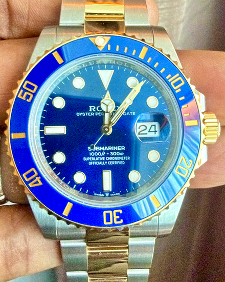 2025 Rolex Submariner Date "Bluesy" 41MM Blue Dial Two-Tone Oyster Bracelet (126613LB)