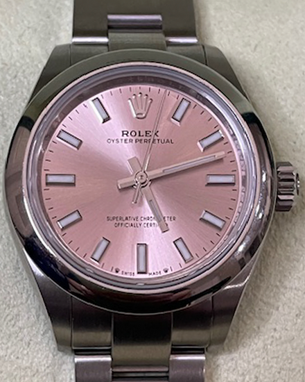 2025 Rolex Oyster Perpetual Lady 28MM Pink Dial Oyster Bracelet (276200)