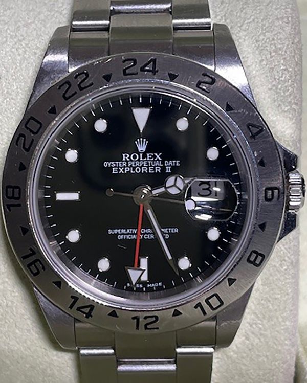2004 Rolex Explorer II 40MM Black Dial Oyster Bracelet (16570)