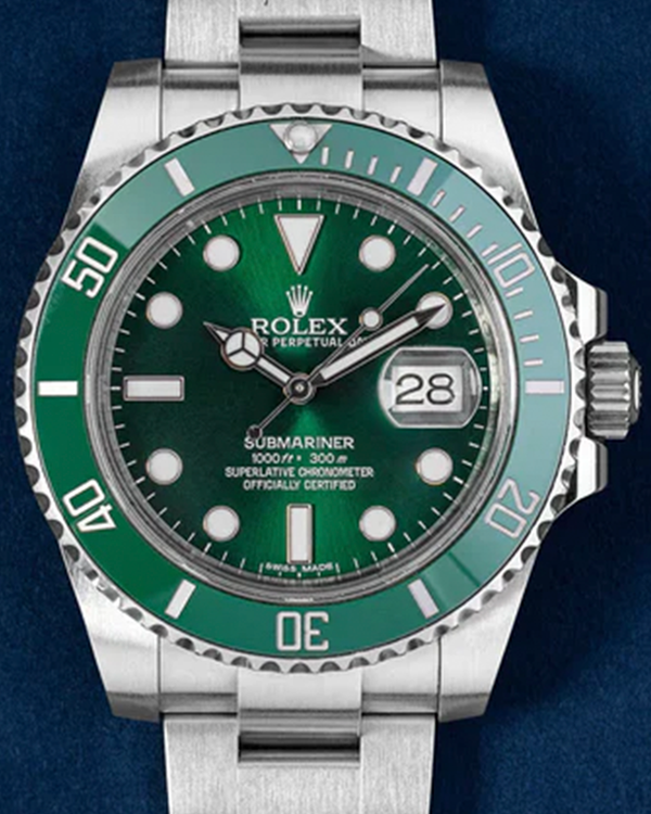 2016 Rolex Submariner Date "Hulk" 40MM Green Dial Oyster Bracelet (116610LV)